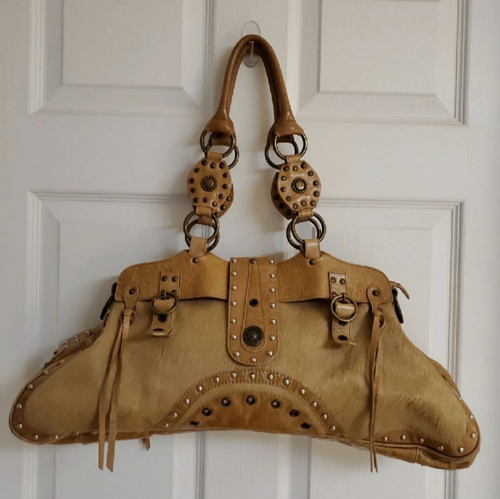 Renato Minelli Leather and Hair-On Purse